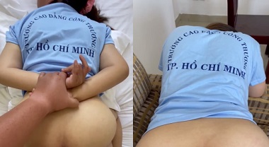 Em sinh viên Cao đẳng Công thương TPHCM tự quay sex cùng bạn trai